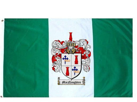 Macnaughten family crest coat of arms flag