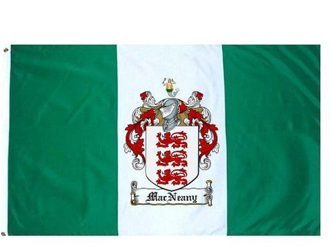 Macneany family crest coat of arms flag