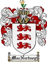 Macnertney coat of arms family crest download