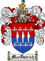Macostrich coat of arms family crest download