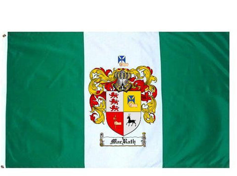 Macrath family crest coat of arms flag