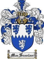 Macscanlan coat of arms family crest download