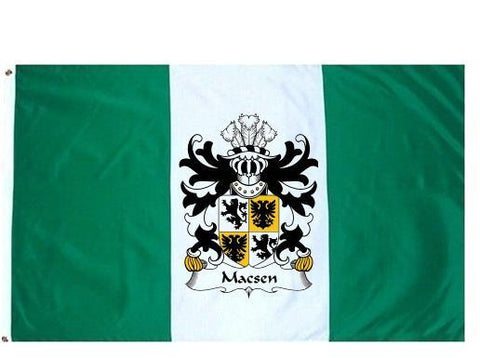 Macsen family crest coat of arms flag