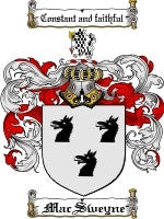 Macsweyne coat of arms family crest download