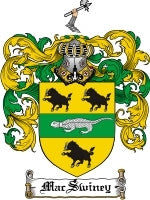 Macswiney coat of arms family crest download