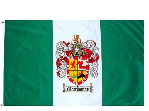 Macthomas family crest coat of arms flag