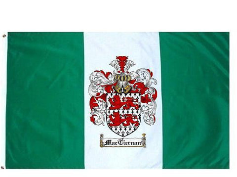 Mactiernan family crest coat of arms flag