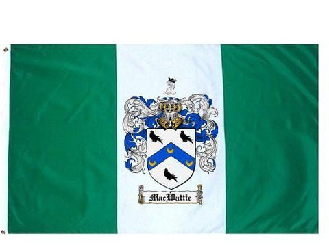 Macwattie family crest coat of arms flag