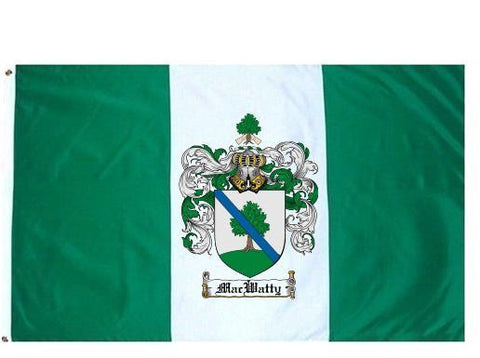 Macwatty family crest coat of arms flag