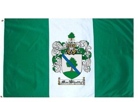 Macwhatty family crest coat of arms flag