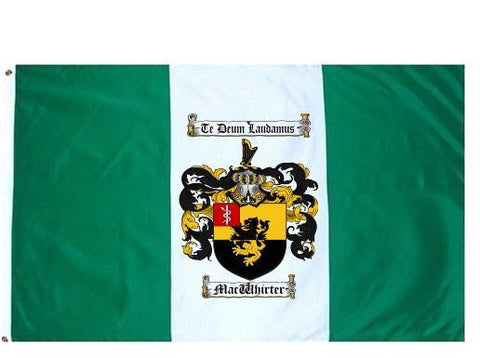 Macwhirter family crest coat of arms flag