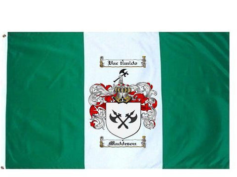 Maddeson family crest coat of arms flag