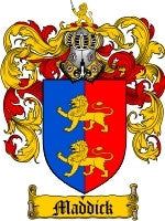 Maddick coat of arms family crest download