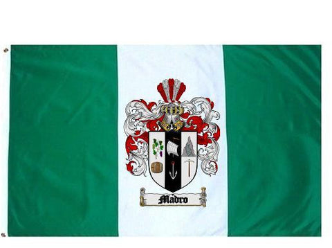 Madro family crest coat of arms flag