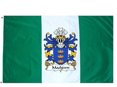 Maelgwn family crest coat of arms flag