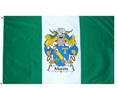 Maeztu family crest coat of arms flag