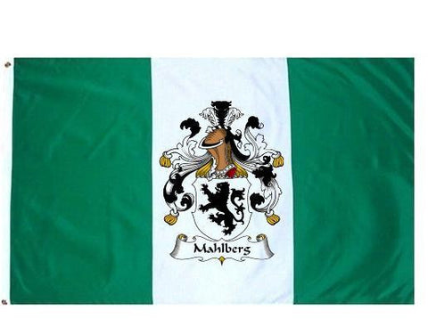 Mahlberg family crest coat of arms flag