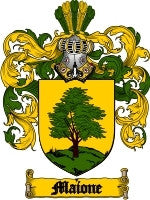 Maione coat of arms family crest download
