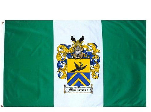 Makarenko family crest coat of arms flag