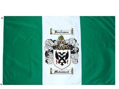 Makeswell family crest coat of arms flag