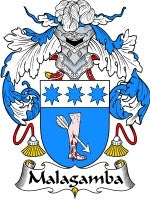 Malagamba coat of arms family crest download