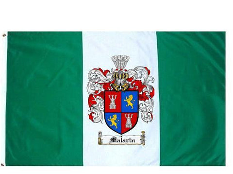 Malarin family crest coat of arms flag