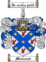 Malcomb coat of arms family crest download