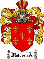 Maldonado coat of arms family crest download