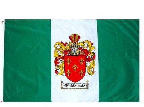 Maldonado family crest coat of arms flag