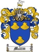 Mallitt coat of arms family crest download