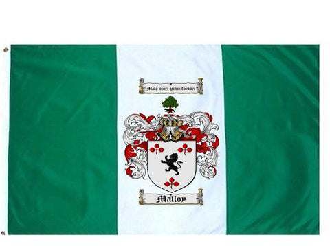 Malloy family crest coat of arms flag