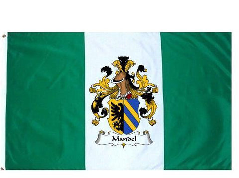 Mandel family crest coat of arms flag