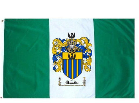 Mandile family crest coat of arms flag