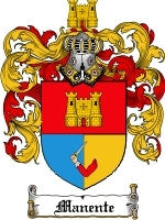 Manente coat of arms family crest download