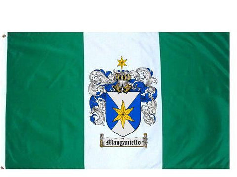 Manganiello family crest coat of arms flag