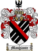 Mangiante coat of arms family crest download