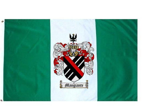 Mangiante family crest coat of arms flag