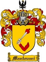 Mantovani coat of arms family crest download