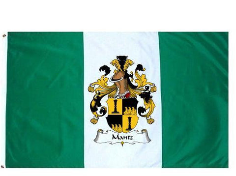 Mantz family crest coat of arms flag