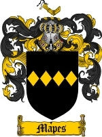 Mapes coat of arms family crest download