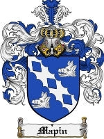 Mapin coat of arms family crest download