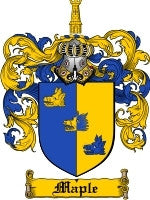 Maple coat of arms family crest download