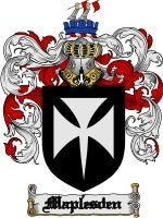 Maplesden coat of arms family crest download