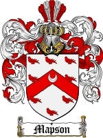 Mapson coat of arms family crest download