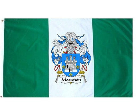 Maranon family crest coat of arms flag