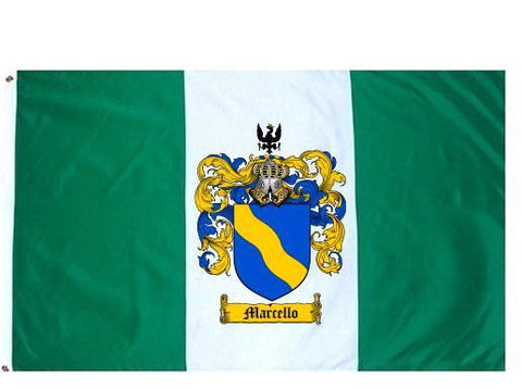 Marcello family crest coat of arms flag