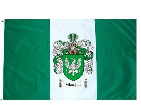 Marchini family crest coat of arms flag