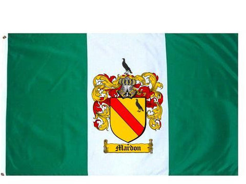 Mardon family crest coat of arms flag