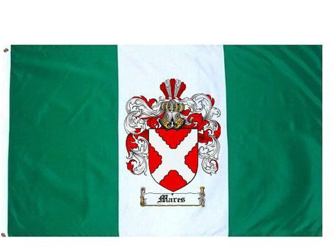 Mares family crest coat of arms flag