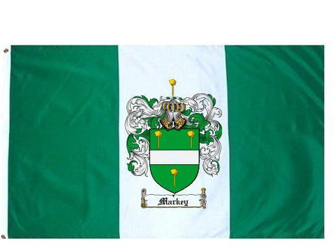 Markey family crest coat of arms flag